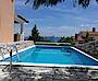 Casa de vacaciones La Gioia Junac Ferienhaus, nah am Meer mit Pool, Croacia, Istria, Labin, labin: Der Pool mit Blick aufs Meer
